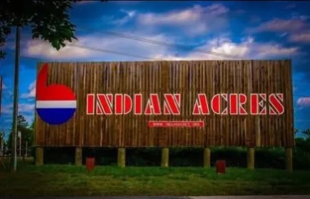 Indian Acres Campground entrance sign on Morris Road, Thornburg Virginia